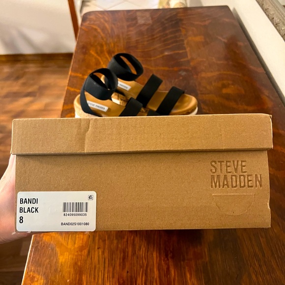 Bandi Elastic Cork Flatform Sandals - Picture 7 of 9